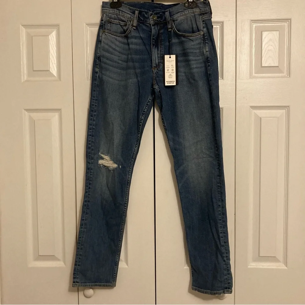 NWT Rag & Bone Fit 2 - Malibu Slim Fit Mid Rise Stretch Jean 31 x 32 Denim